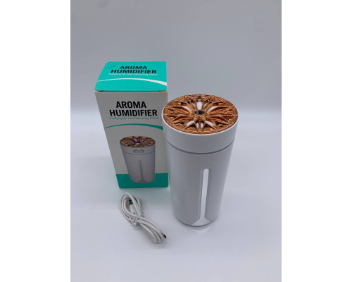 Беспроводной автомобильный увлажнитель воздуха USB Aroma WHITE (100)