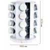 Карусель для специй 16 отсеков Marble WHITE (9)