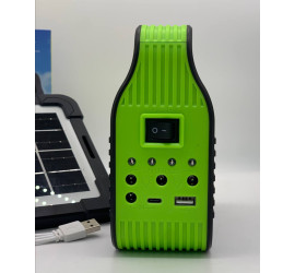 Солнечная зарядная станция LED фонарь COBA CB-999B с лампочками Power Bank (24)