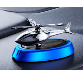 Ароматизатор воздуха в авто на солнечной батарее Вертолет Model1 BLUE (100)