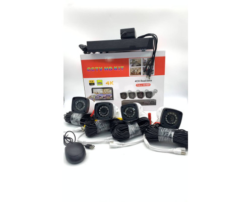 Комплект видеонаблюдения DVR  KIT 7004 4 камеры с регистратором (6)