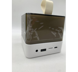 Портативная Bluetooth колонка K18 с двумя микрофонами RGB WHITE (40)