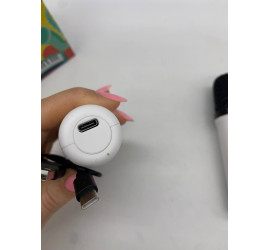 Портативная Bluetooth колонка K18 с двумя микрофонами RGB WHITE (40)