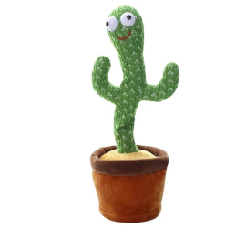 Танцующий кактус поющий 120 песен с подсветкой аккумуляторный Dancing Cactus (100)
