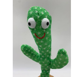 Танцующий кактус поющий 120 песен с подсветкой аккумуляторный Dancing Cactus (100)
