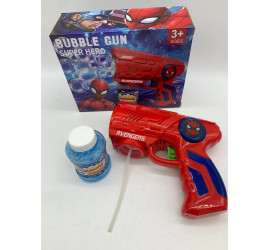 Генератор мыльных пузырей пистолет Bubble Gun Super Hero RED (72)