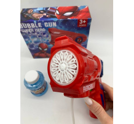 Генератор мыльных пузырей пистолет Bubble Gun Super Hero RED (72)