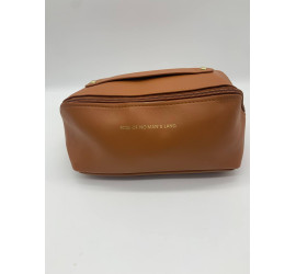 Вместительная дорожная косметичка MAKE UP BAG Brown (150)