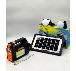 Солнечная зарядная станция + LED фонарь Junai JA-2007 с лампочками + Power Bank (20)