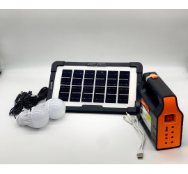 Солнечная зарядная станция + LED фонарь Junai JA-2007 с лампочками + Power Bank (20)