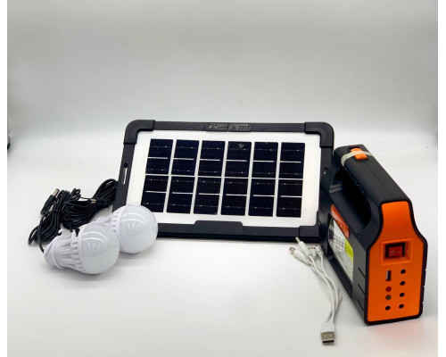 Солнечная зарядная станция + LED фонарь Junai JA-2007 с лампочками + Power Bank (20)