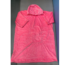 Полотенце-халат с капюшоном 2в1 74 см * 99 см PINK (100)