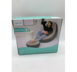 Надувной диван AIR SOFA (категория А) Черно-бежевый + насос  (10)