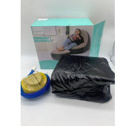 Надувной диван AIR SOFA (категория А) Черно-бежевый + насос  (10)