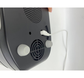 Увлажнитель воздуха ультразвуковой с эффектом пламени Bluetooth колонка ( все черные) (18)