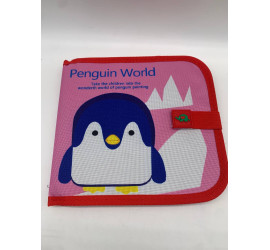 Многоразовый альбом для рисования с фломастерами Penguin World (150)