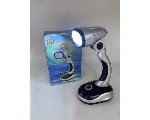 Светодиодная настольная лампа BL-888-12 12LED на БАТАРЕЙКАХ R6  (90)