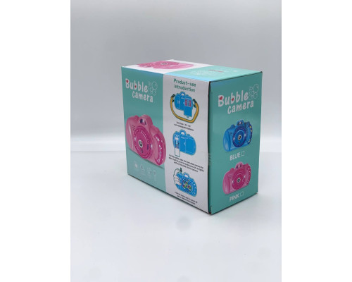 Генератор мыльных пузырей Фотоаппарат Bubble Camera (pink and blue) на батарейках (60)