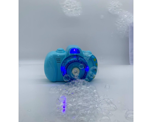 Генератор мыльных пузырей Фотоаппарат Bubble Camera (pink and blue) на батарейках (60)