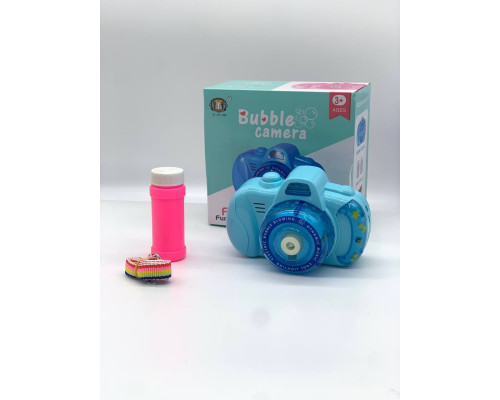 Генератор мыльных пузырей Фотоаппарат Bubble Camera (pink and blue) на батарейках (60)