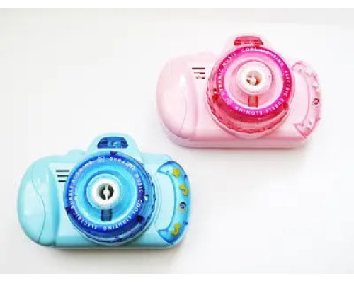 Генератор мыльных пузырей Фотоаппарат Bubble Camera (pink and blue) на батарейках (60)