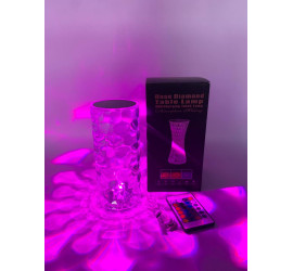 Настольная лампа ночник (Аккумуляторная)  RGB Crystal Lamp Diamond (40)