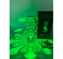 Настольная лампа ночник (Аккумуляторная)  RGB Crystal Lamp Diamond (40)