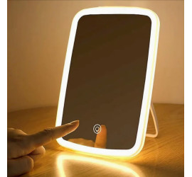 Сенсорное зеркало для макияжа с 3 уровнями LED подсветки (80)