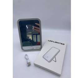 Сенсорное зеркало для макияжа с 3 уровнями LED подсветки (80)