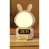 Детские часы с будильником Кролик Rabbit clock with LIGHT WHITE (60)