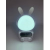 Детские часы с будильником Кролик Rabbit clock with LIGHT WHITE (60)