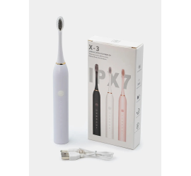 Электрическая зубная щетка X3 USB Sonic Toothbrush, 4 насадки, 6 режимов WHITE (200)