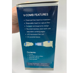 Электрическая расческа для удаления вшей и блох V-COMB (60)