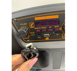 Портативная колонка Kimiso QS-5805 8inch с микрофоном и светомузыкой (8)