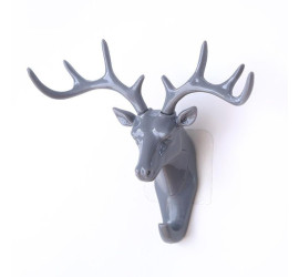 Крючек декоративный самоклеющийся DEER для ключей/вещей (100)