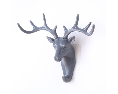 Крючек декоративный самоклеющийся DEER для ключей/вещей (100)