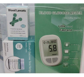 Глюкометр Blood Glucose Meter с тест-полоски и ланцетами Model2 (100)