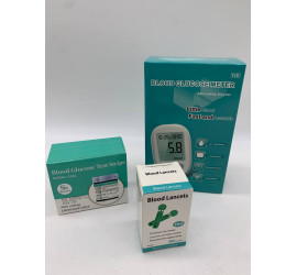 Глюкометр Blood Glucose Meter с тест-полоски и ланцетами Model2 (100)