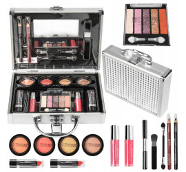 Набор для макияжа в кейсе MISSYOUNG MC1488 Makeup set SILVER (24)