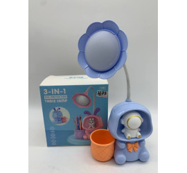 Детская настольная аккумуляторная LED лампа 3in1 Rabbit BLUE (120)
