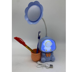Детская настольная аккумуляторная LED лампа 3in1 Rabbit BLUE (120)