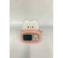 Настольные часы тостер, детский будильник ночник Clock with night light (60)