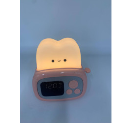 Настольные часы тостер, детский будильник ночник Clock with night light (60)