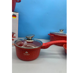 Набор посуды 12 предметов  Vollyx Cookware Set  RED (4)