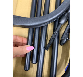 Напольная Стойка вешалка для одежды и обуви Модель17 TW603 150х110х41 Чёрный (12)