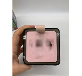 Портативная Bluetooth колонка K18 с двумя микрофонами RGB PINK (40)