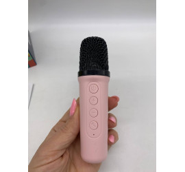 Портативная Bluetooth колонка K18 с двумя микрофонами RGB PINK (40)