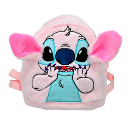 Детский мягкий рюкзак Стич Lilo Stitch с ушками PINK (300)
