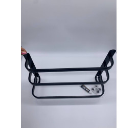 Настенная вешалка для полотенец, органайзер для ванной комнаты 3in1 BLACK (50)