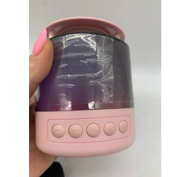 Портативная Bluetooth колонка K19 с двумя микрофонами RGB PINK (40)
